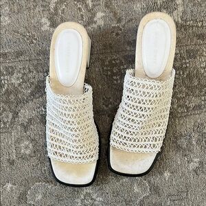 Karen Scott White Mules Comfortable Stylish Footwear